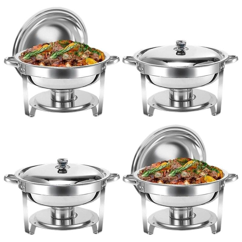Amazon stainless steel round dining stove detachable foldable alcohol stove buffet stove hotel restaurant buffet stove