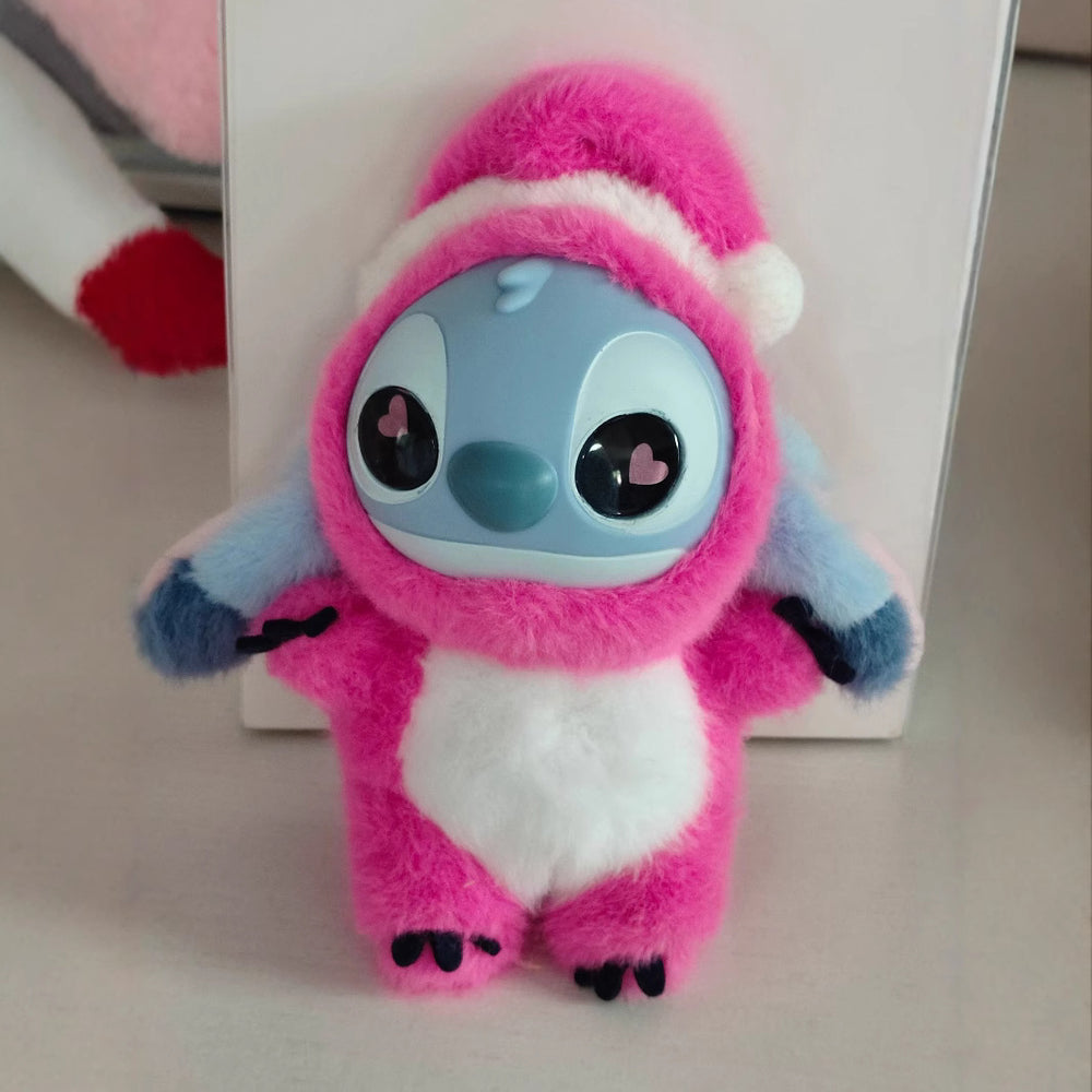 Disney purple doll plush toy stuffed animal bag charm bb squeak cartoon doll kids girls gift wholesale