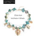 Wholesale beach necklaces - cross-border summer ocean style irregular heart pendant shell necklace - fashion design jewelry