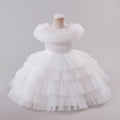 New arrival cross-border kids performance dress lace princess skirt festival tutu skirt gauze skirt first birthday dress performance costume