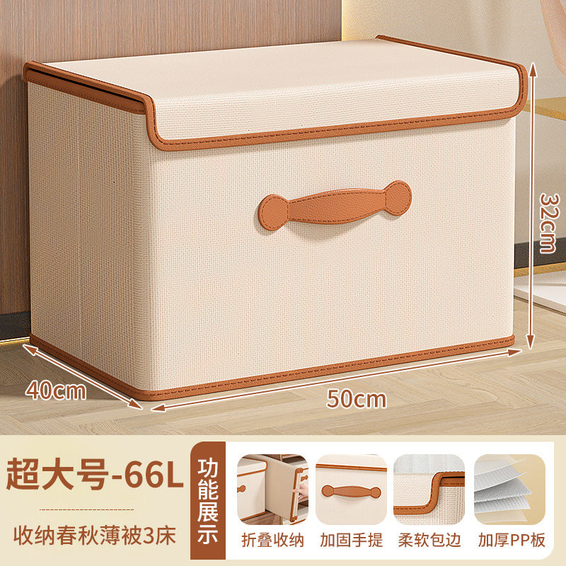 Home clothes storage box Home wardrobe underwear storage box Organizing box Clothes quilt storage basket bag with lid
