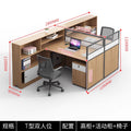 【 1.5m 】t-shaped double seat (table + cabinet + chair) (delivery included)