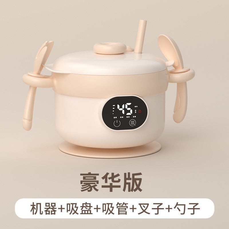 Smart charging thermostatic bowl, heated food bowl, baby insulated bowl, home use no-fill water baby & kids tableware, portable