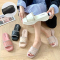 Export slippers k-style trendysummer one-line easiest for matchnew arrival beach soft bottom indoor fashioncouple women's sequin