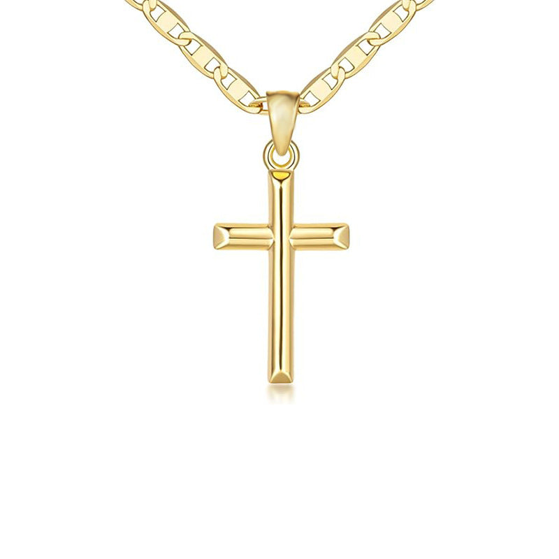Hot-selling european and american export necklace: stylish, high-end, exquisite micro cross pendant necklace