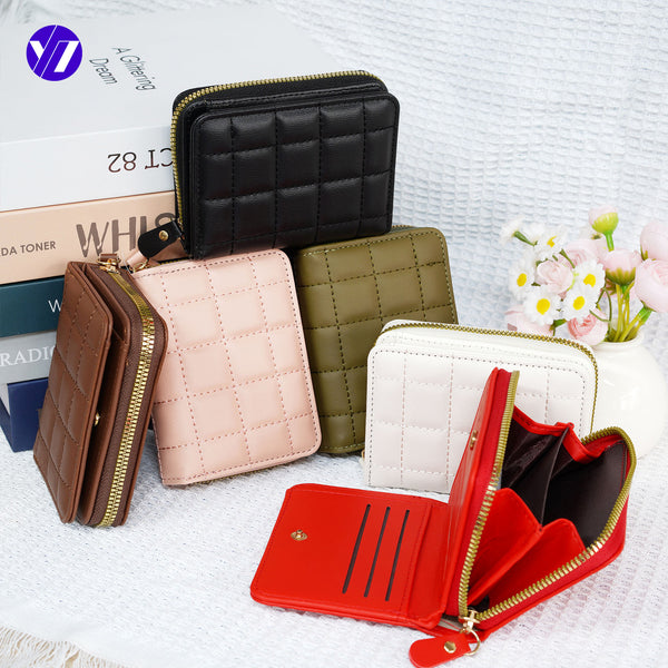Short women's wallet fashionable Korean version zipper small wallet multi-functional new multi-card  hot-selling change bag