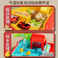 New children's construction vehicle sand table - authentic fire rescue adventure, puzzle game, boy's parent-child toy, birthday gift
