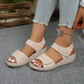 Plus size women's sandals for export -  summer new arrivals: versatile soft-soled sandals for middle-aged and elderly women, perfect with dresses - wholesale