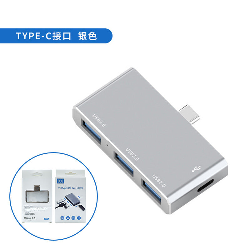 Type-c 4-in-1 expansion dock, usb 3.0 hub, multi-port adapter with high-speed data transfer