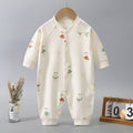 Baby romper, seamless bodysuit, long sleeve, 100% cotton, class a, crawling suit, spring/autumn/all seasons, newborn clothes