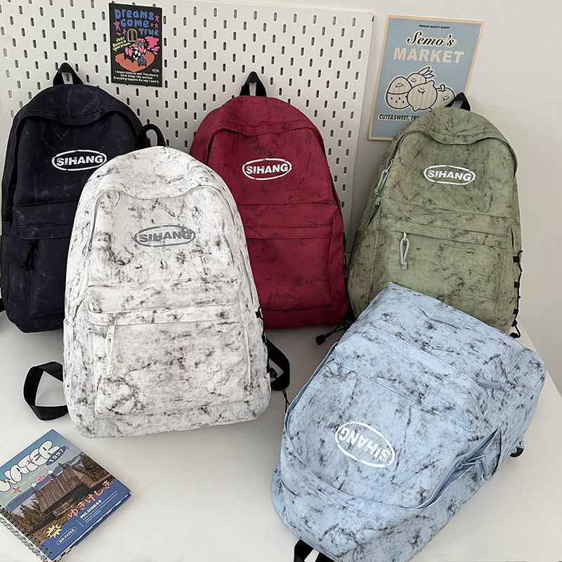 School bag, new spring and summer 2025 school season, large capacity, high value, junior and high school students, burden reduction, spine protection backpack