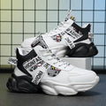 Autum men's shoes new arrival breathable high-top shoes men's trendyeasiest for match hidden heel sneakers casual dad trendy shoes