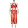 new arrival: hot-selling hand-crocheted sheer beach dress fashion set for women - perfect for  &