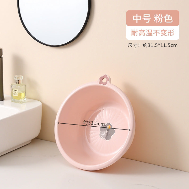 Washbasin for homethickened hanging plastic wash basin for washing vegetables and butt, durable large and small laundry and foot washing basin