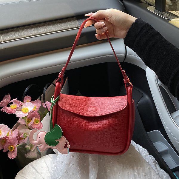 This year's popular bag women's 2025 summer new trendy fashion solid color texture foreign style messenger bag niche small square bag