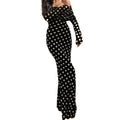 cross-border e-commerce european and american women's clothing: new summer collection - vintage polka dot off-the-shoulder bodycon maxi dress 661
