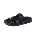 summer new thick-soled sandals & slippers - plus size, one-strap, hook-and-loop closure, color block design, casual outdoor women's shoes - versatile & stylish