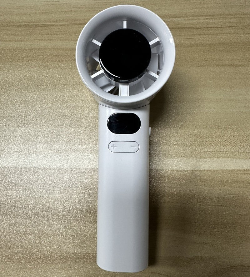 Southeast asia's hottest seller: m11 mini handheld fan - usb rechargeable, digital display, 120-speed turbine high-speed fan
