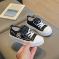 spring new bear design kids' canvas shoes - girls' & boys' breathable soft sole casual sneakers