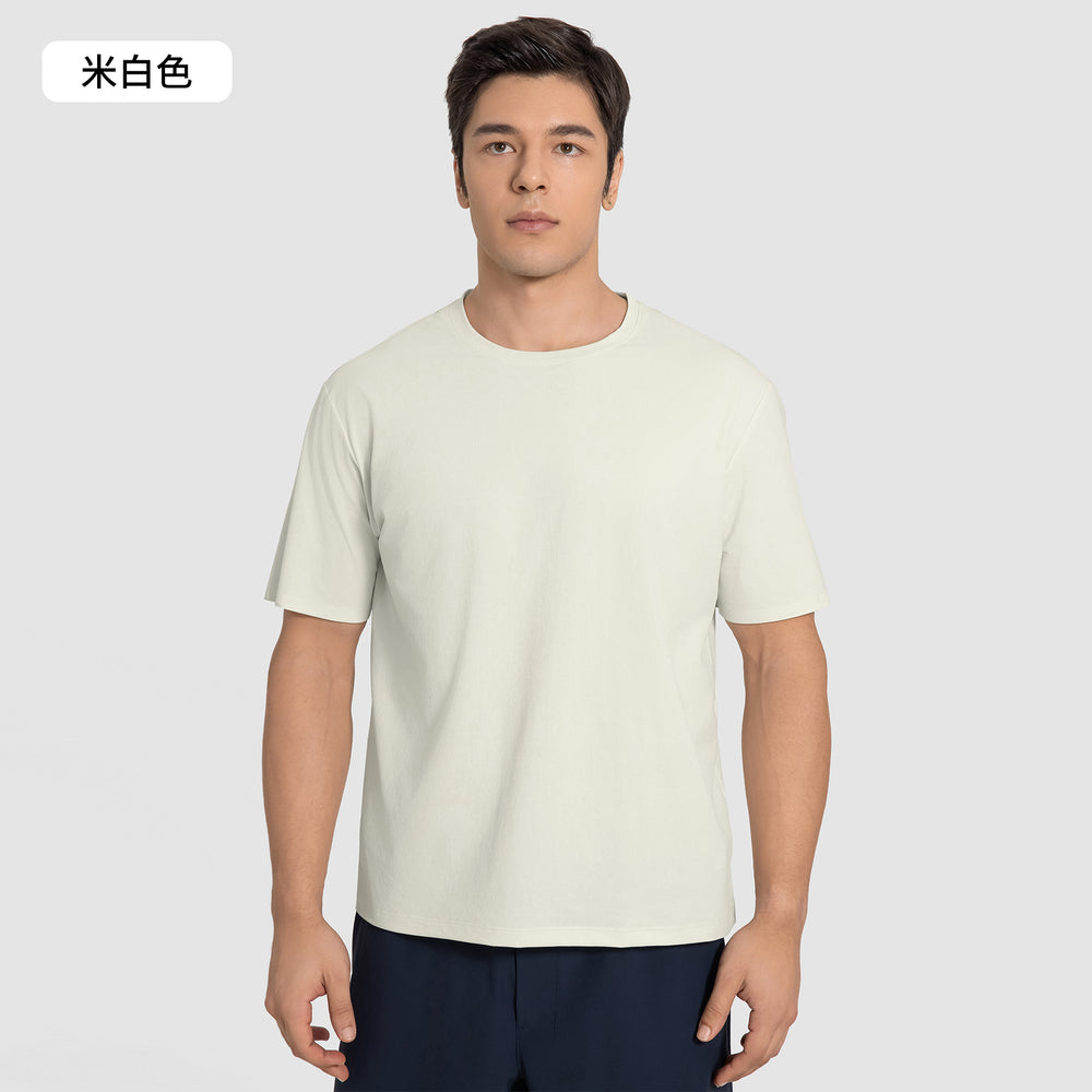 Round neck loosecasual short-sleeved t-shirtmensummer quick-drying breathable running fitness sports topsdmt001