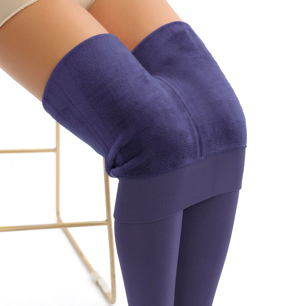 extra large size fleece-linedthickened pearl velvet bottom pants fall and winter 300gbest selling socks heattechoutwearall-in-one pants