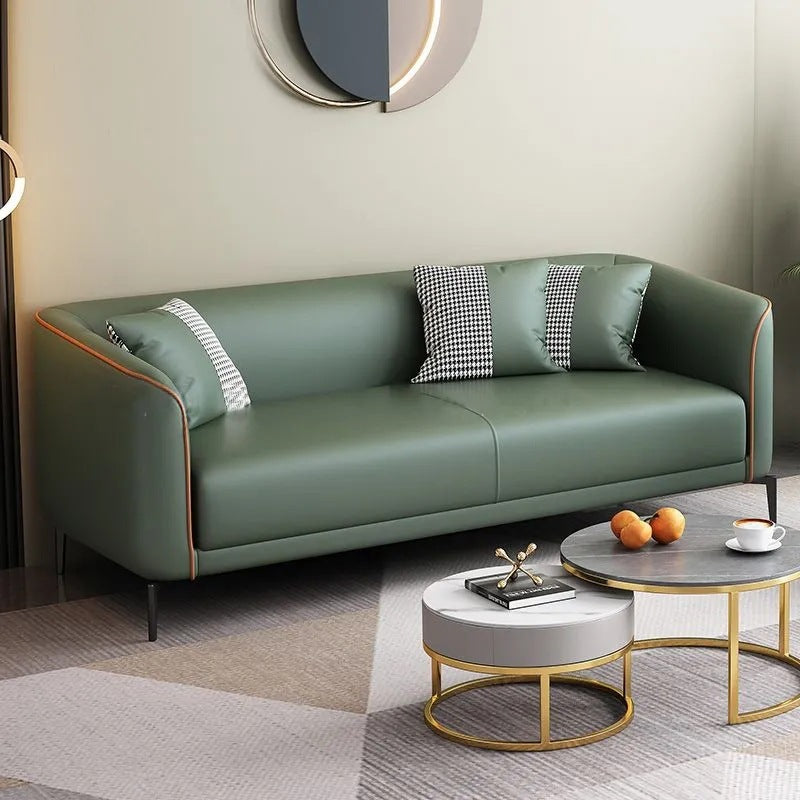 Sofa small apartment rental house living room simple modern apartment popular double slot three slot technology cloth small sofa