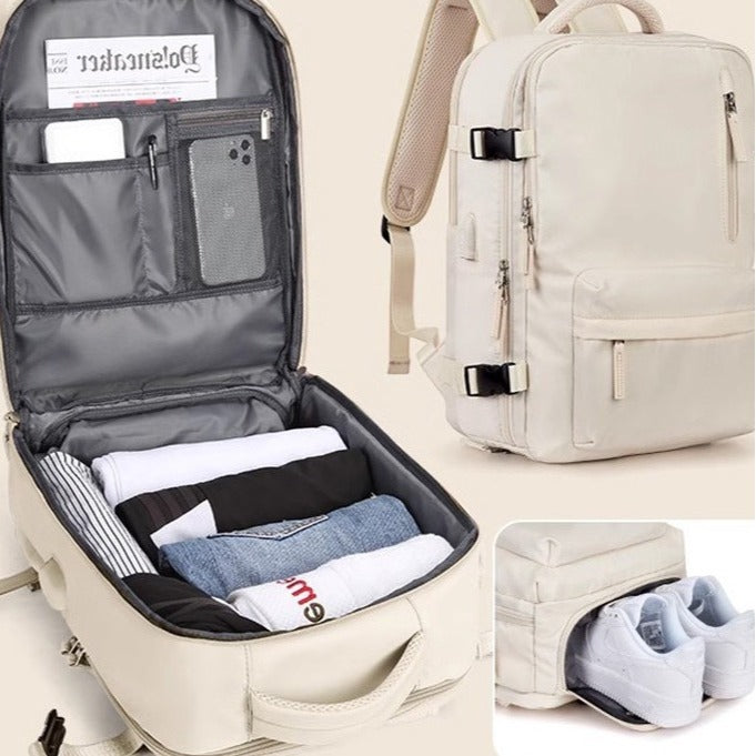 girls' backpack, extra-large capacity, multi-functional, wet/dry separation, short trip travel nylon waterproof schoolbag, mommy bag