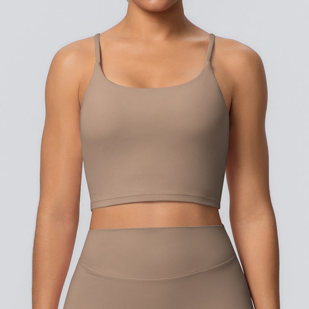 New cloud-feel yoga top women's sports bra tank top - beautiful back, quick-dry vest, outdoor running fitness bra