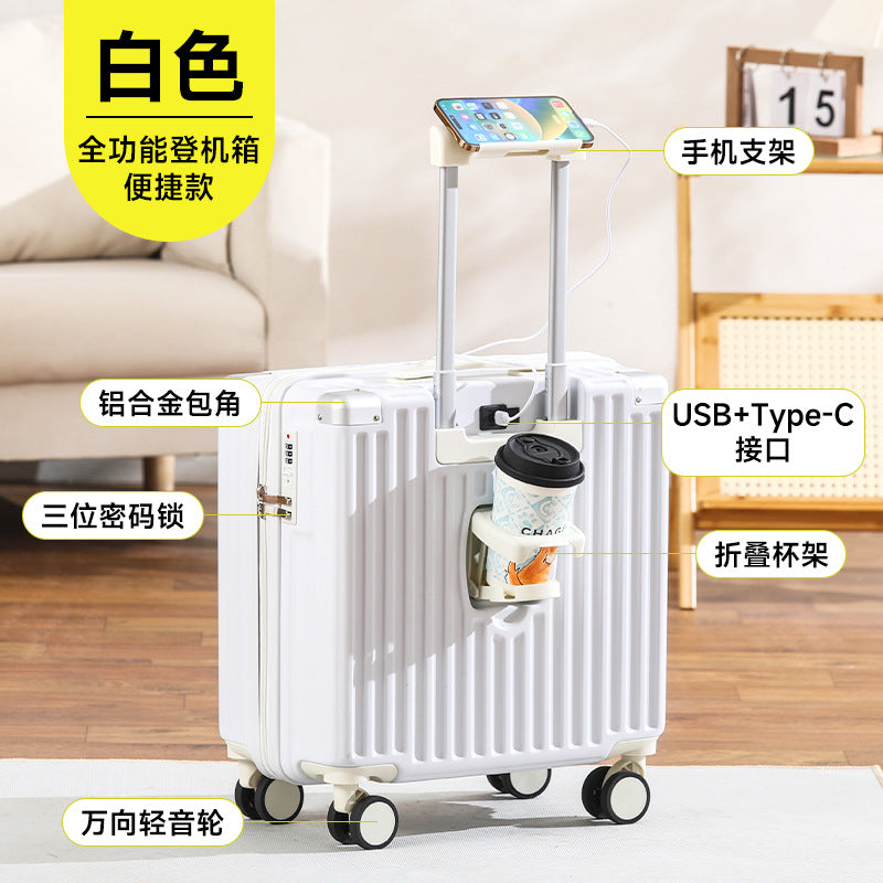 New multi-functional small and lightweight child and mother box universal wheel boarding case 18-inch password box strong and durable trolley case