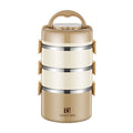 304 stainless steel multi-layer insulated lunch box - perfect for office workers and students - portable meal container with large capacity and insulated compartment