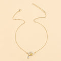 Wholesale diamond-studded eye pendants for cross-border e-commerce: amazon hot-selling accessories - gold alloy evil eye necklace for women