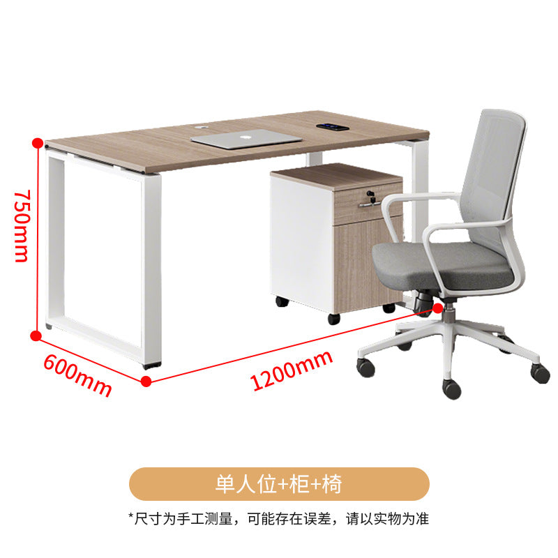Saint li company screen office desk minimalist modern employee workstation computer desk office desk and chair combination