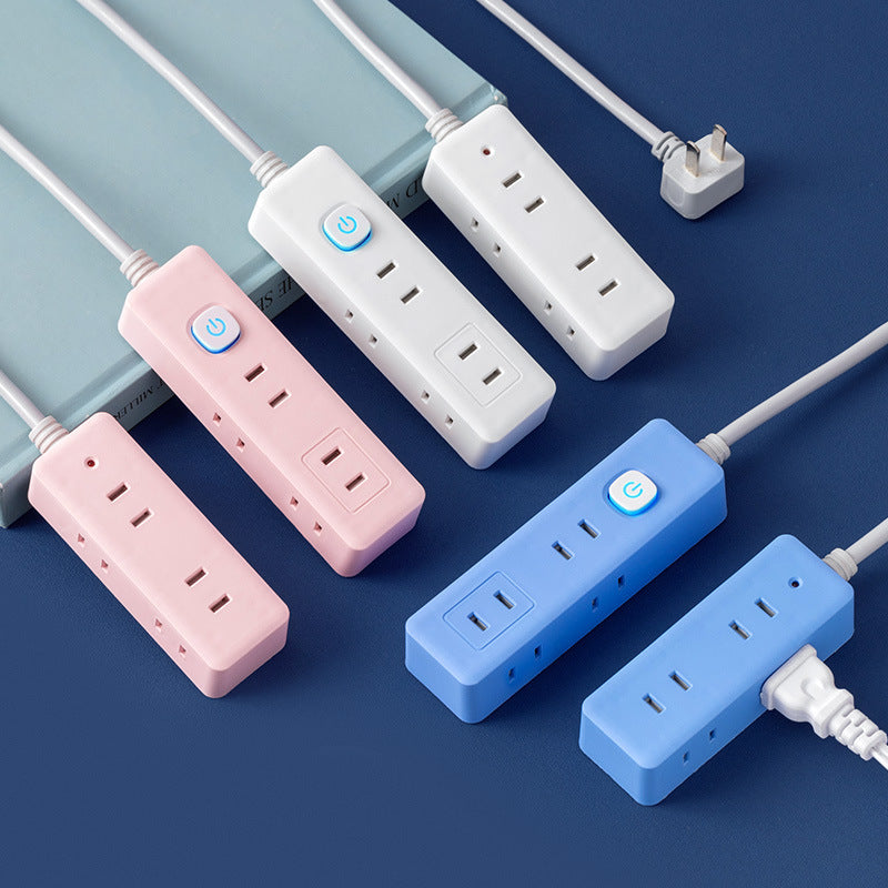 Two-pin socket 2-hole plug for homeusb power strip two-pin plug wiring board two-claw plug-in board two-pin power strip