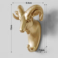 European-style decorative wall hooks - super strong adhesive, no-drill door back hooks, multi-purpose deer head hooks for hanging clothes