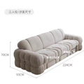 Modern medieval style accessible luxury fabric sofa for large and small apartments nordic living room single three-person steel tooth designer retro