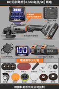 Custom brushless lithium battery angle grinder - industrial grade, high-power cutting machine, multi-function compact cordless polisher