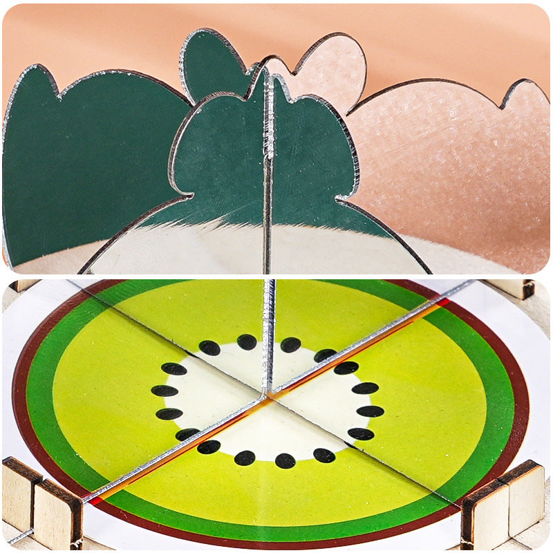 Mirror Imaging Technology Small Production Axisymmetric Light Reflection Scientific Experiment DIY Children's Handicraft Frontiers of Science and Education