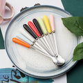stainless steel tableware spoon, stirring spoon, long-handled soup spoon, household children's spoon, western food dessert coffee spoon wholesale