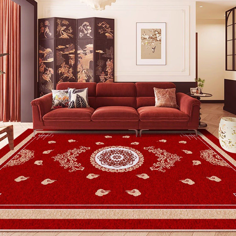 Living room carpet new chinoiserie thickened study soundproof floor mat bedroom bedside sofa coffee table blanket no-wash for home mat
