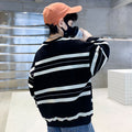 Boys' sweatshirt spring & fall  new kids' spring clothes trendy brand street style striped t-shirt, stylish and cool for older boys