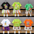 Boys' summer outfit set:  new stylish designs for baby boys and girls - short-sleeve t-shirts, wholesale children's summer clothing