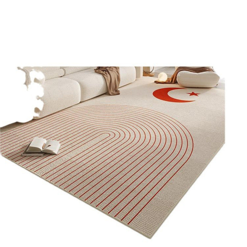 Cream style living room carpet accessible luxuryclassy sofa coffee table blanket for home non-slip carpet foot pad bedroom bedside blanket