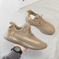 350 ultra-lightweight yeezy sneakers - unisex, couple's style, viral flyknit breathable mesh shoes, running, casual, athletic, versatile, trendy