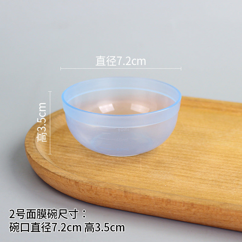 Beauty bowl spa mask mixing tool plastic mask bowl wholesale set - flat rim bowl