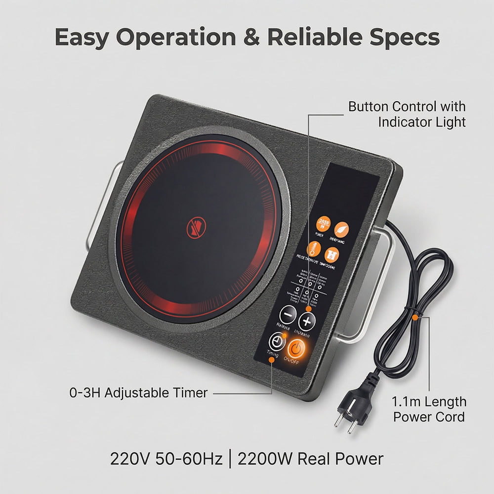 European and american standard 110v electric ceramic stove for home multi-function high-power stir-fry hot pot induction cooker desktop electric stove stir-fry