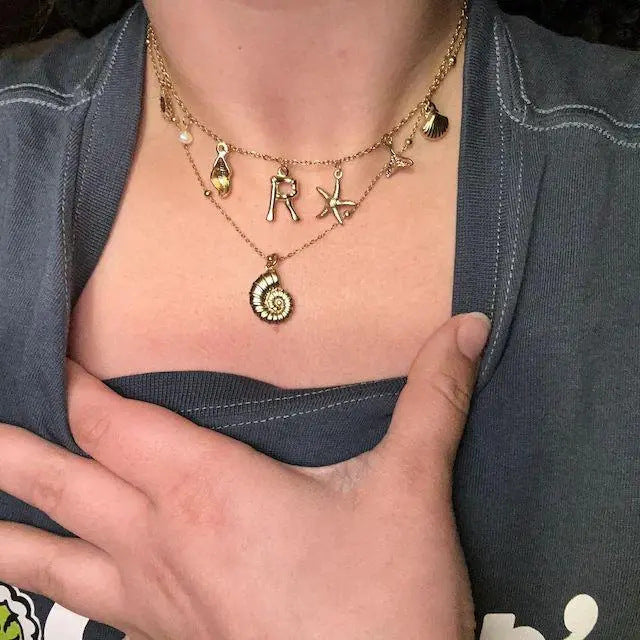 Amazon's new bohemian beach necklace: trendy summer beach shell and starfish pendant necklace