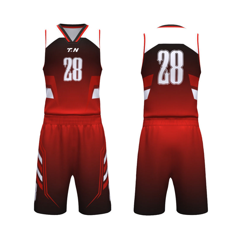 Adult game training jersey sports basketball jersey heat transfer quick drying jersey basketball jersey set custom printing