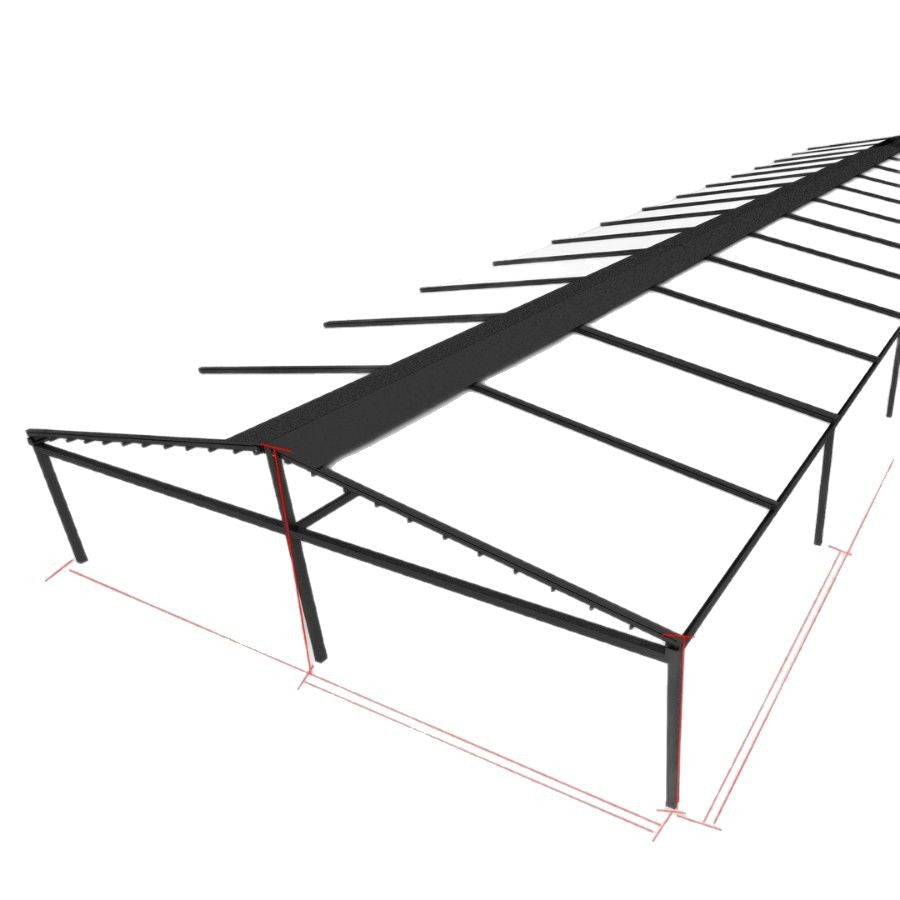 Outdoor hotel restaurant gazebo electric folding canopy herringbone large area aluminum alloy tent - export model