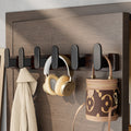 Walnut wood hook - no drilling required, over-the-door coat and hat hook, wall-mounted fixed clothes hook, entryway coat rack
