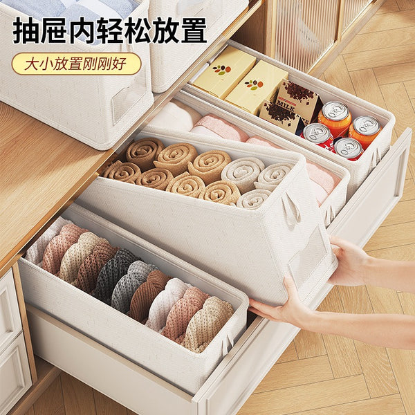 Tianshan cotton and linen no compartment storage box clothing storage box storage household clothes sorting box drawer storage box
